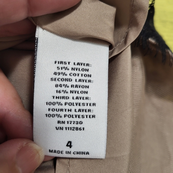 Neiman Marcus black over cream mini dress  women's 4   #2370 - Picture 8 of 10